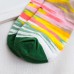 Women Cotton Striped Athletic Socks Outdoor Good Elastic Tube Sock