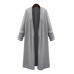 Women Solid Color Long Sleeve Loose Casual Cardigan Outwear