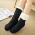 Women Winter Thickening Warm Casual Socks Non  Slip Silicone Middle Tube Socks